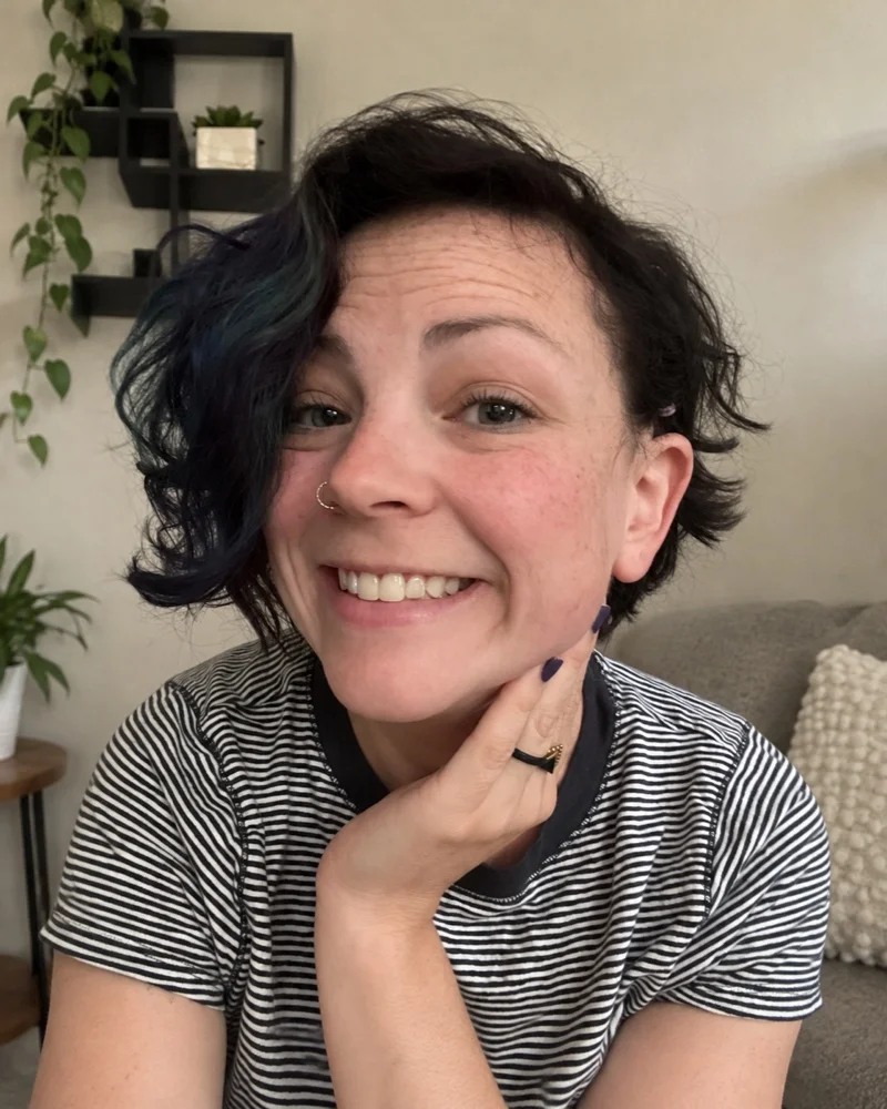 Erica Wegner smiling at home.